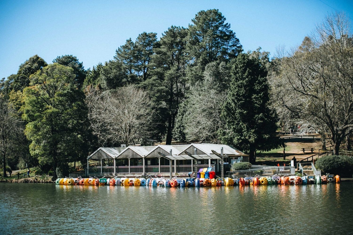 Emerald Lake Park: Boating and picnicking at Emerald Lake Park.