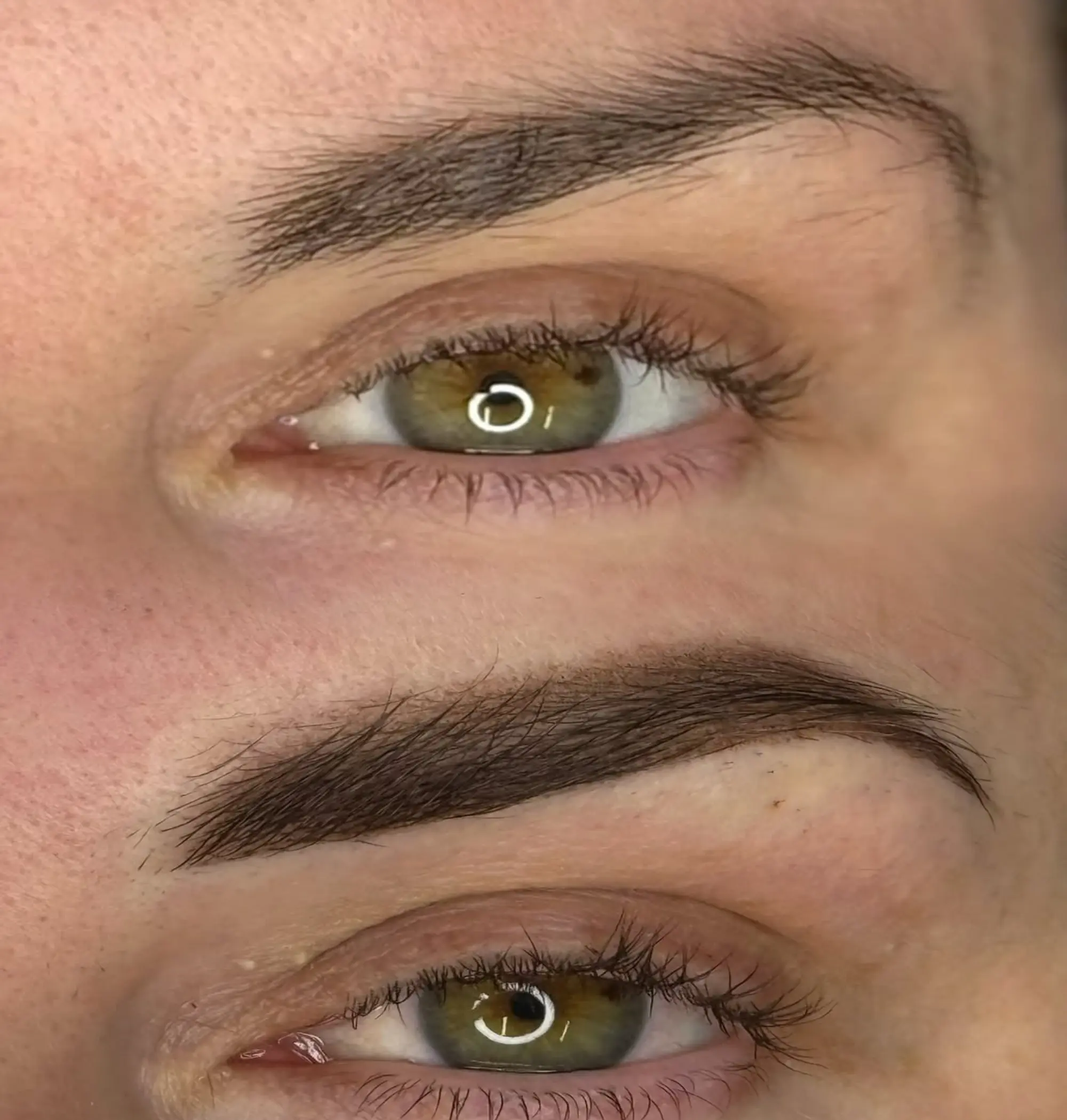 before after ombre brow treatment