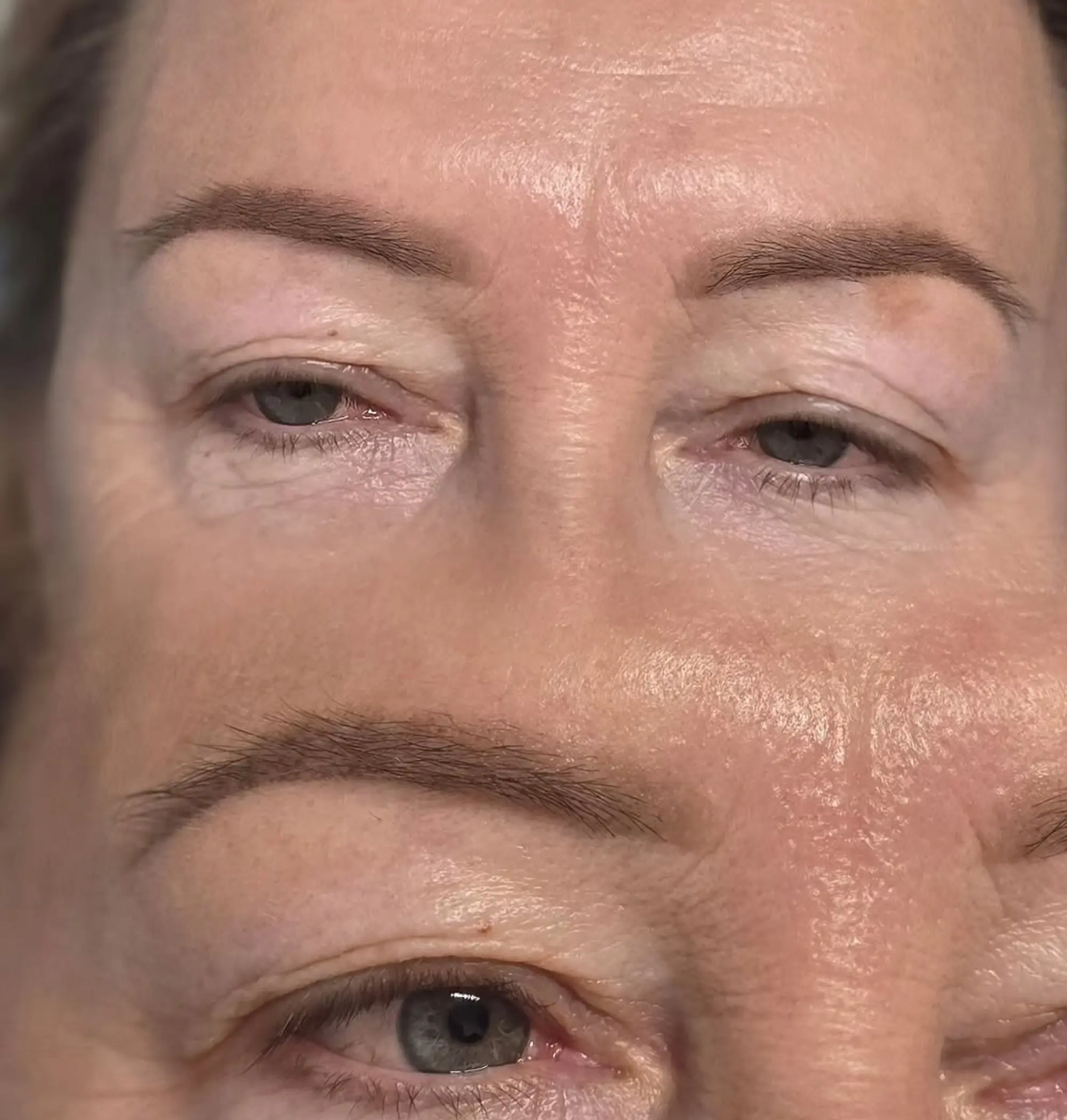brow shaping techniques close up