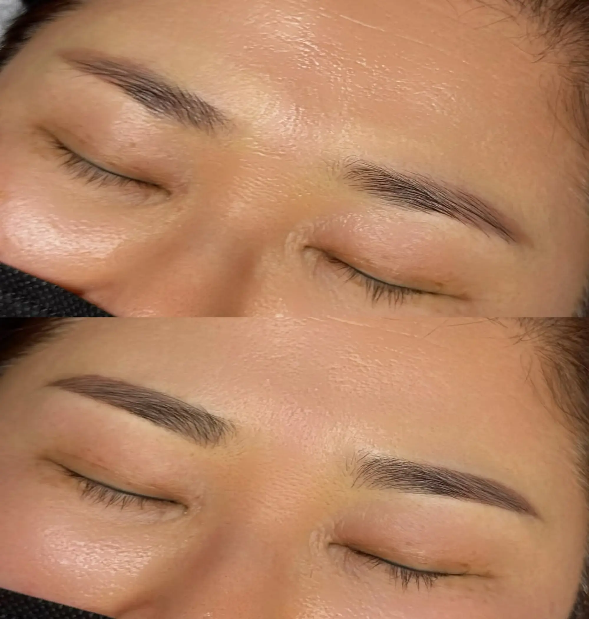 cosmetic tattoo artist working